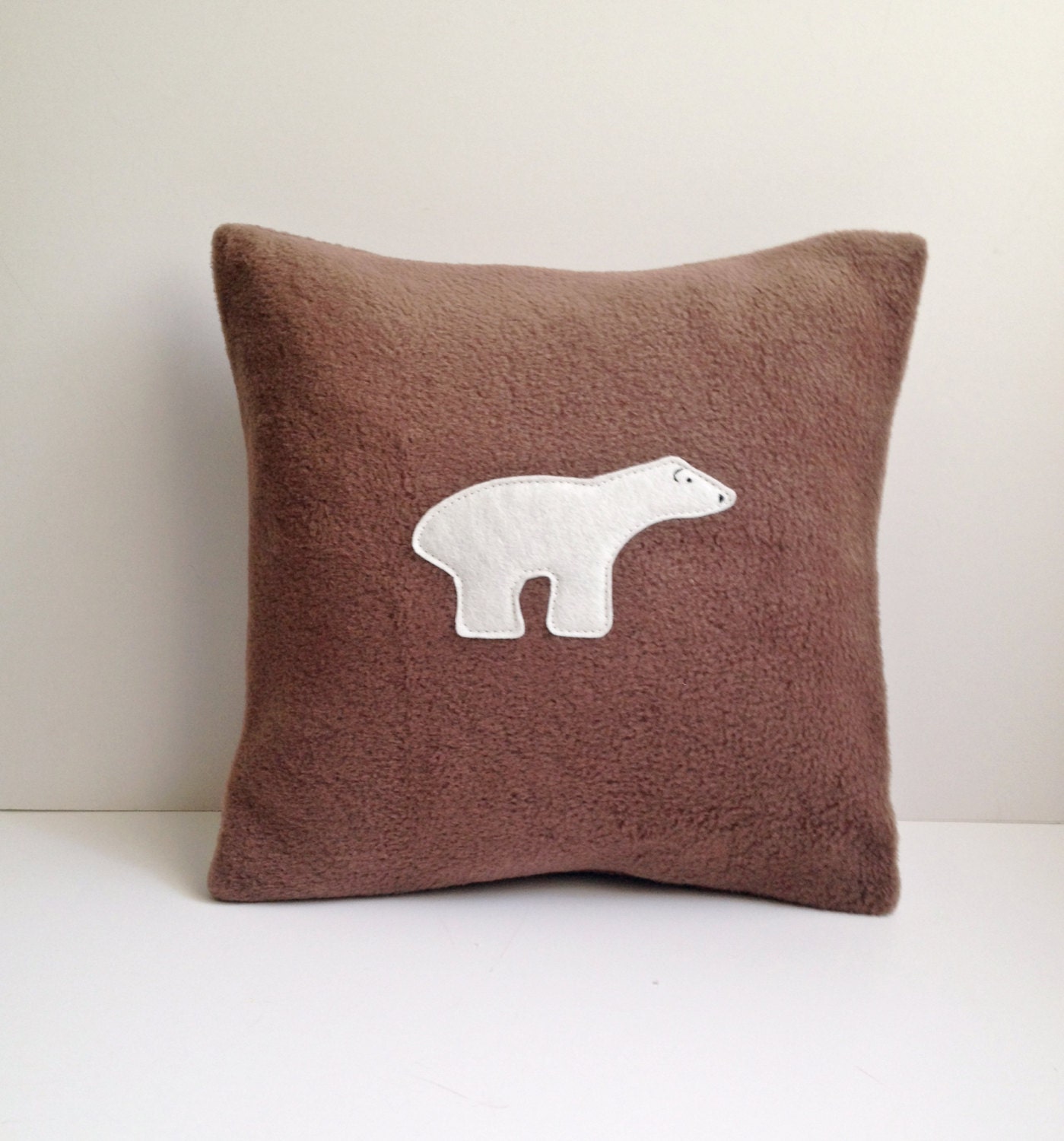 Items similar to Small Polar Bear Pillow Case Cover, 12" square on Etsy