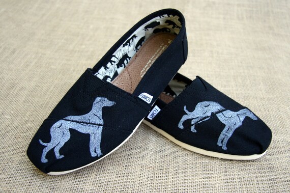 shoes dogs Dog Etsy  TOMS Greyhound on themattbutler Shoes by for greyhound