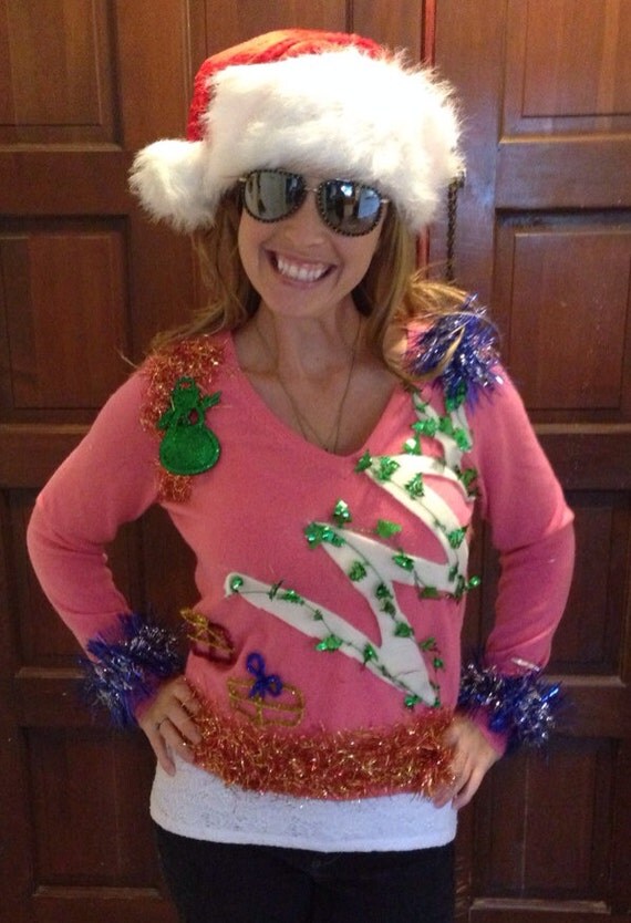 ugly pink sweater