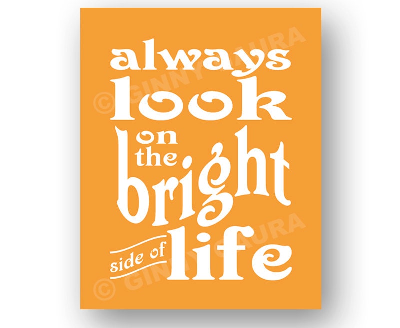 Items similar to Monty Python Always Look on the Bright Side of Life