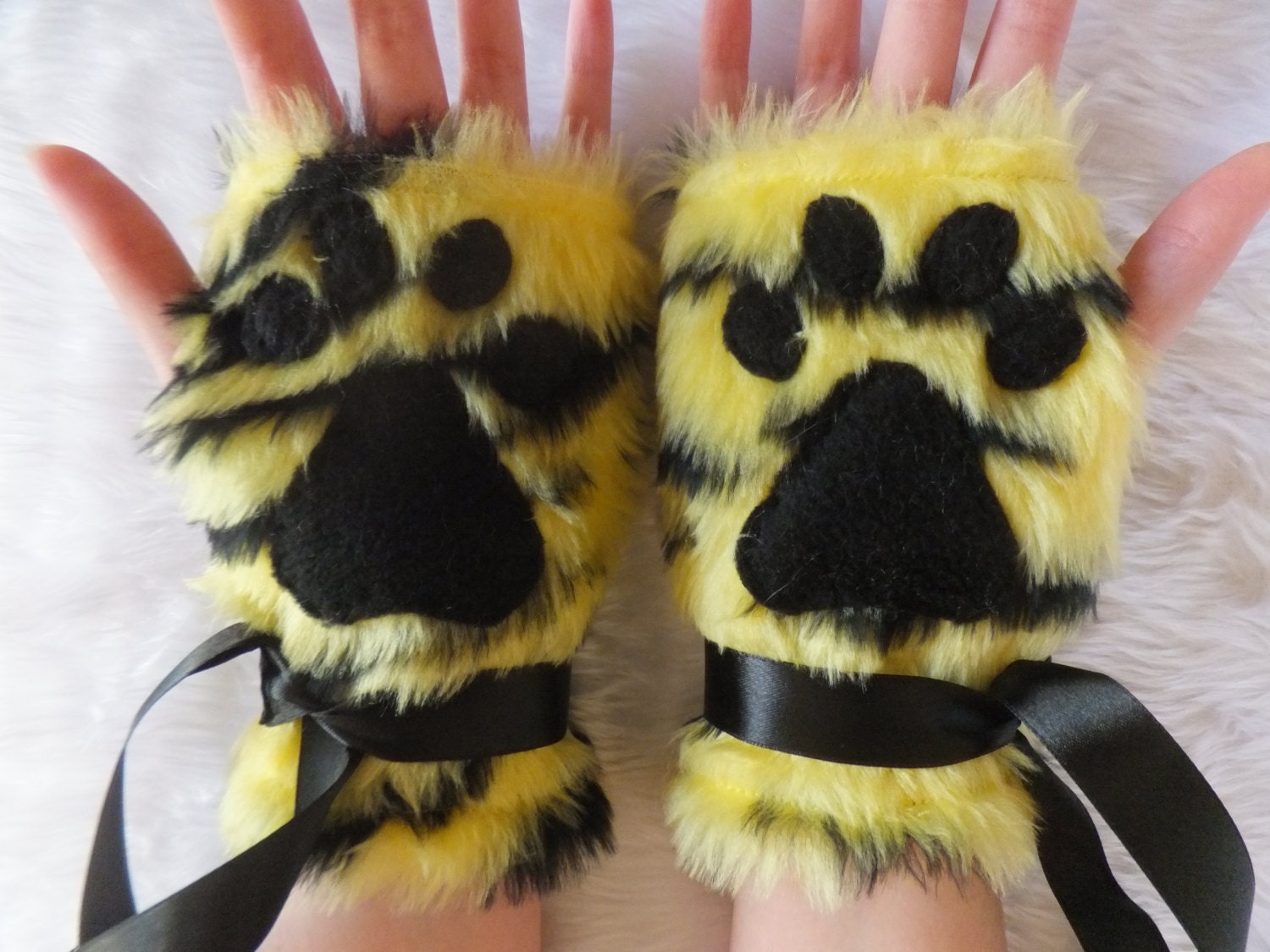 black and yellow furby