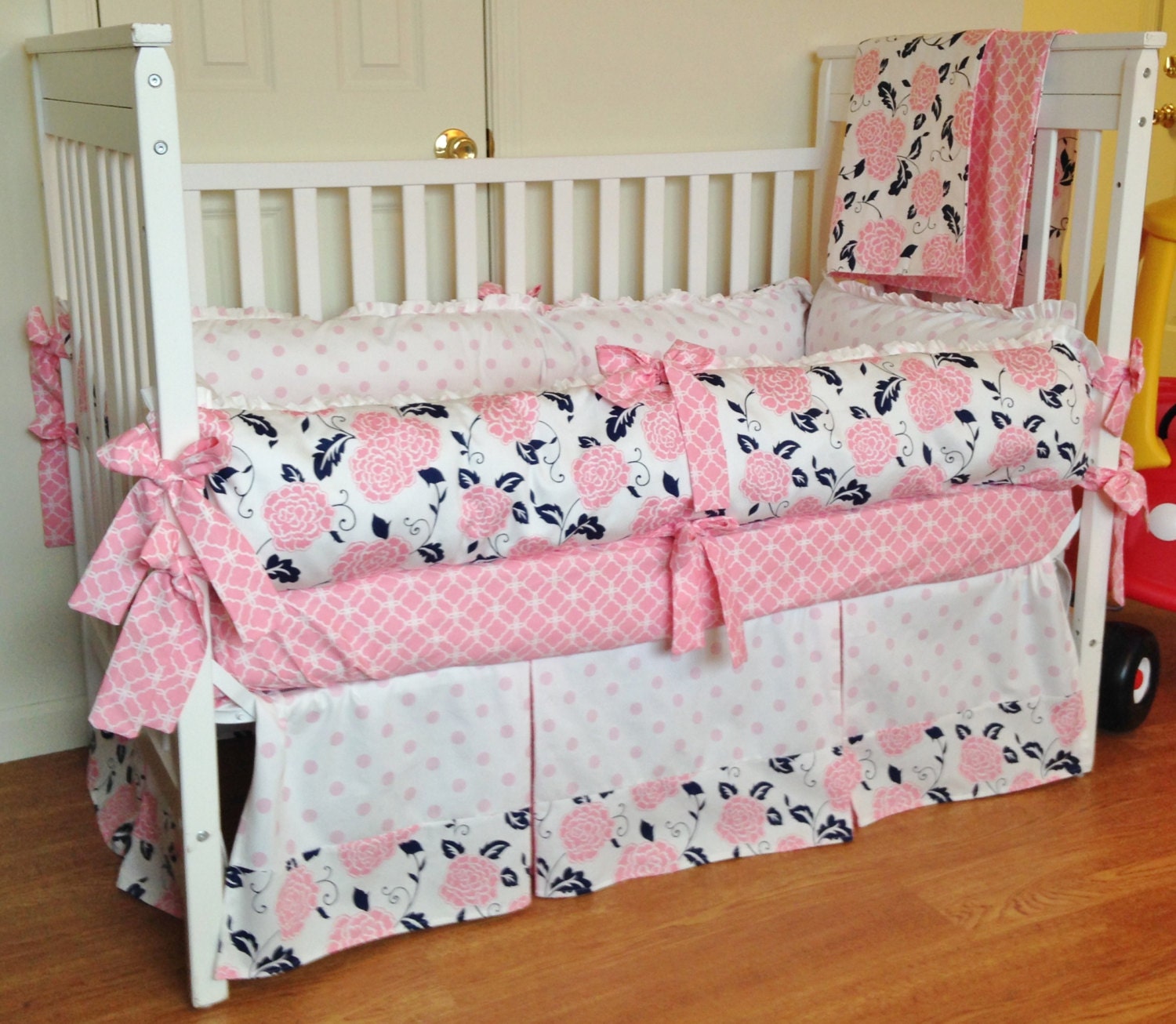 Items similar to Crib Bedding - Baby Girl Bedding Set ...