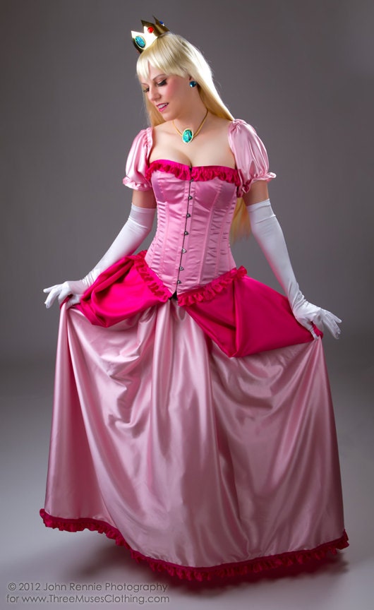 Princess peach cosplay costume