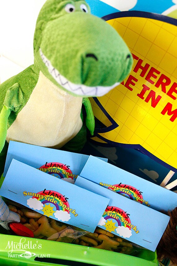 Set of 10 Personalized Toy Story Inspired Favor Bag Toppers Sunnyside Snacks Il_570xn