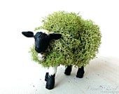 Moss Animal Topiary: Miniature Lamb Sheep Figurine - DoodleBirdie