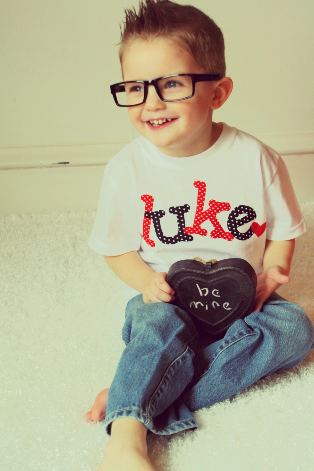 Items similar to Tie Shirt for boy & Heart Shirt for girl Matching Boy