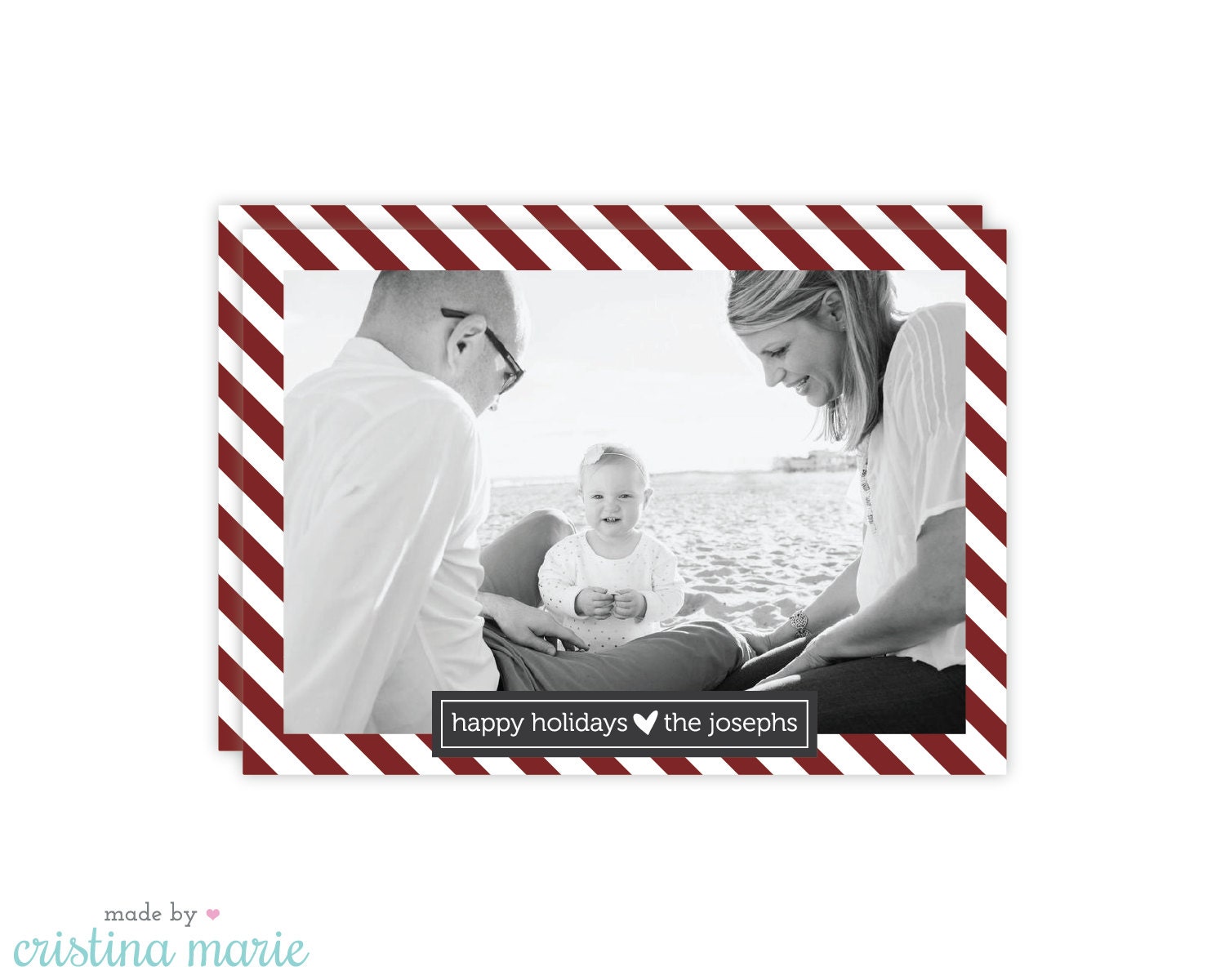 holiday photo cards, printed cards, personalized holiday cards, printable file also available Il_570xn