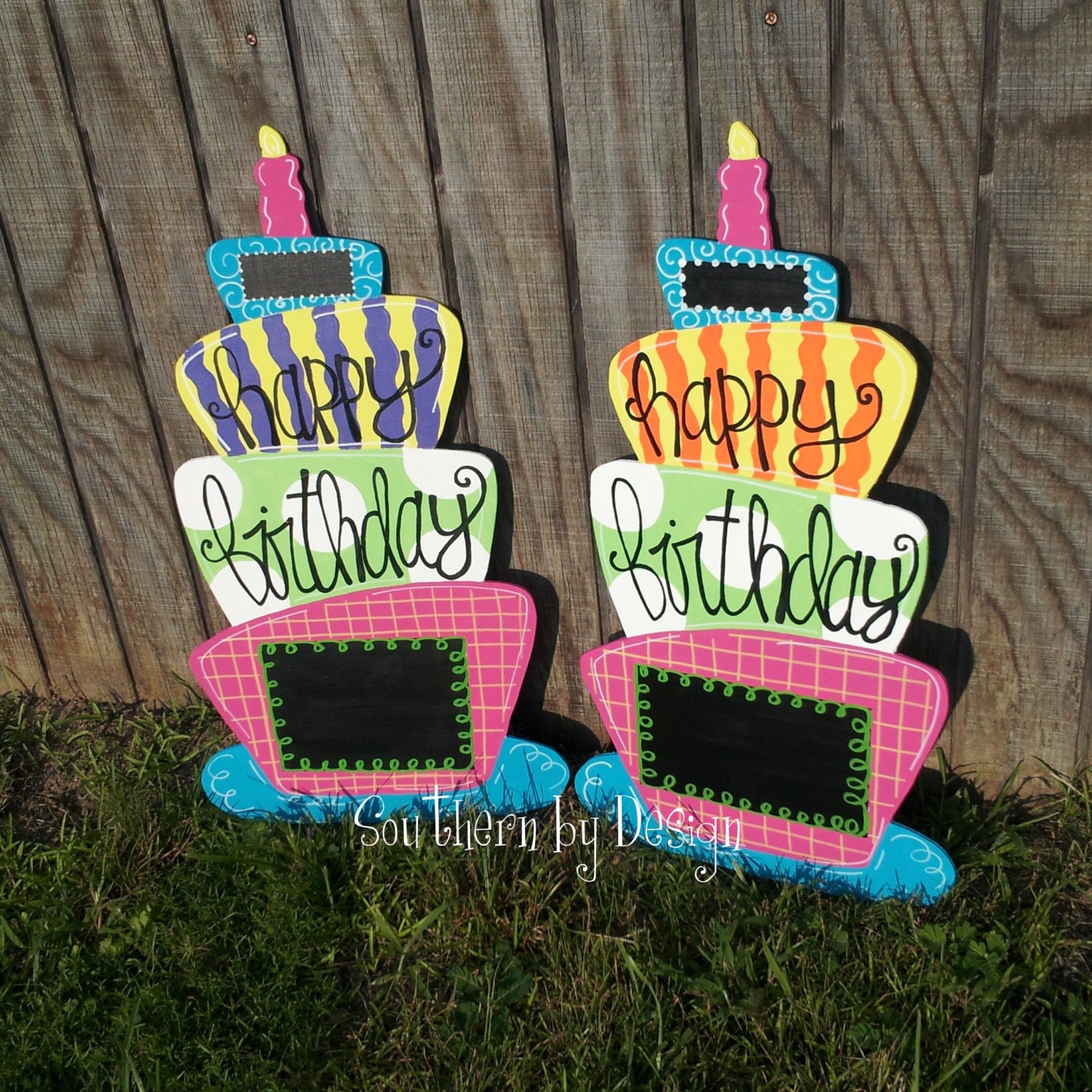Items similar to Original Chalkboard BIRTHDAY CAKE, Birthday Parties