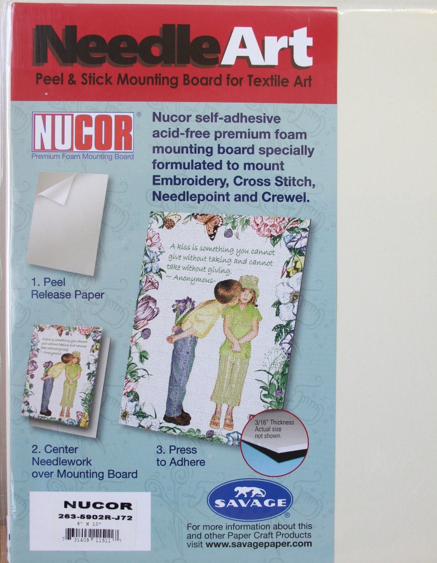 Foam Mounting Board for Textile Art 8X10 by GatherCraftSupply