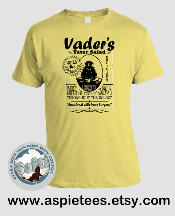 Funny Star Wars T-shirt, Vader's Tater Salad, Darth Vader, Jedi, Anakin Skywalker (S M L XL 2XL 3XL)