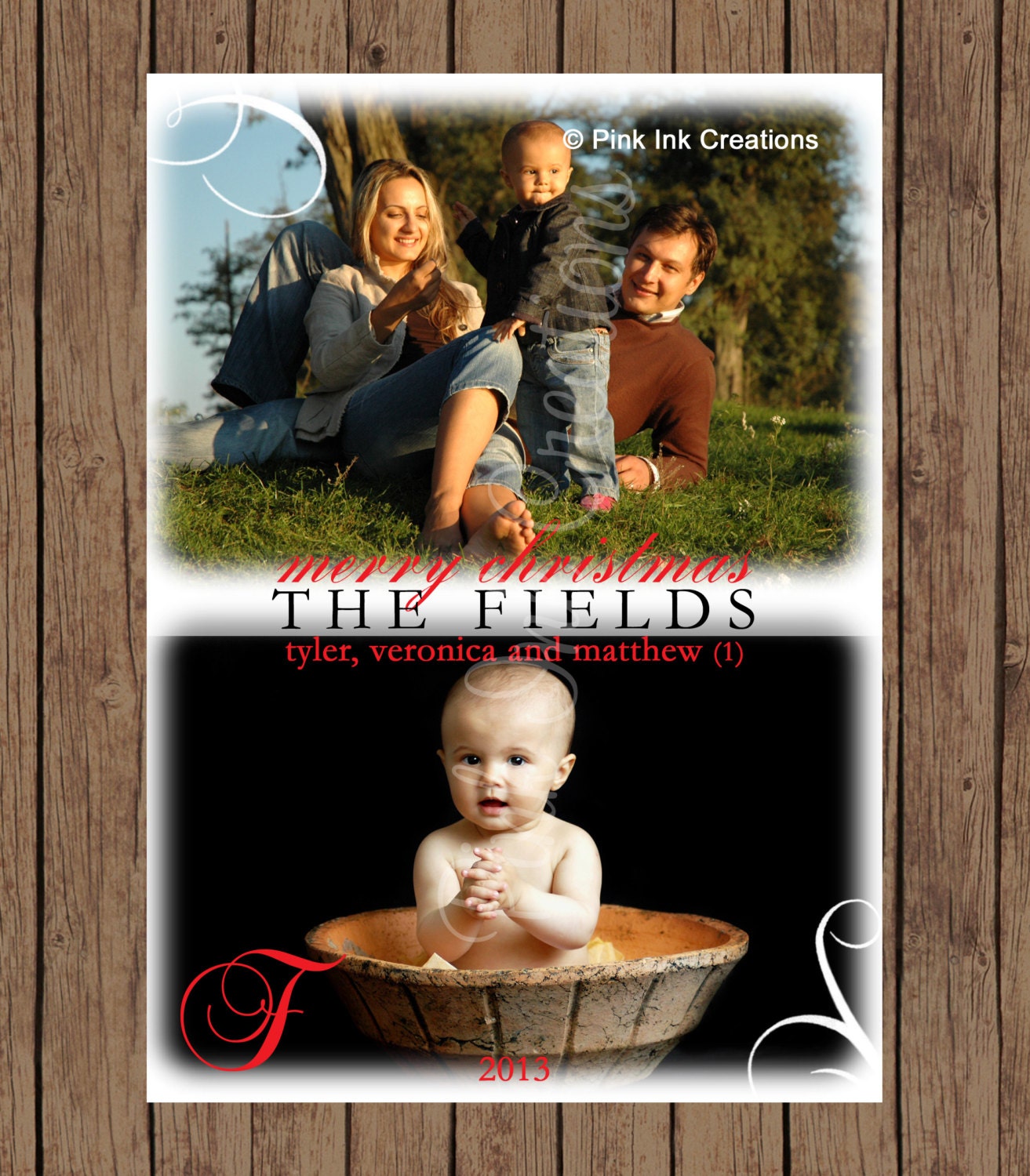 Christmas Holiday Memories Photo Card - PRINTABLE - Any Color - personalized - you print Il_570xn