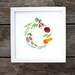 vegetable wreath