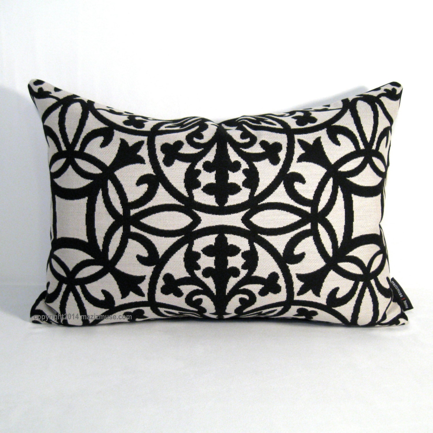 black and white outdoor pillows