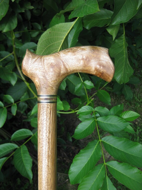 Camphor Burl Exotic Wood Walking Cane Wooden Cane by gammamike
