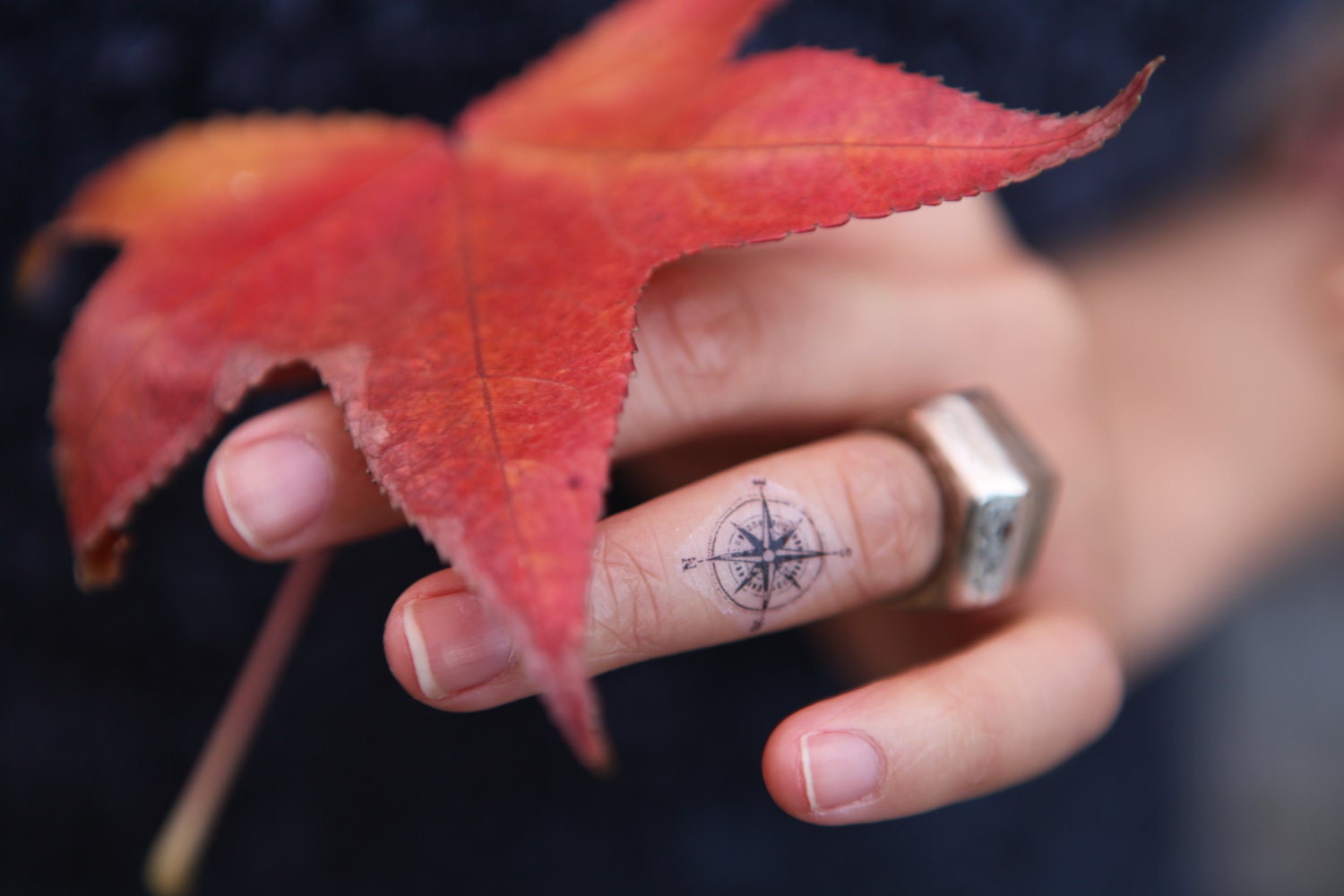 Compass 5 Small Spirit Ink Temporary Tattoos by SpiritInk on Etsy