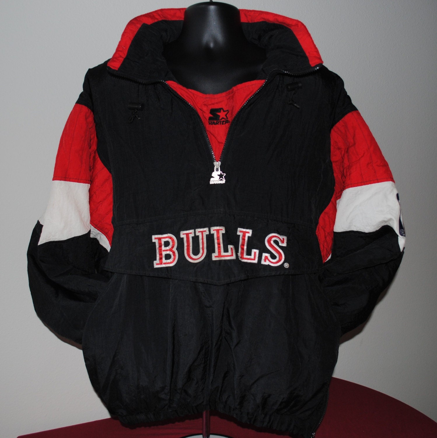 90's Chicago Bulls NBA Pullover Starter Jacket XL by VTGdallas