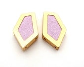 The "Faith" Leather Earrings in Pink colour. Now On Sale ! +  Free Shipping ! - NoaLia