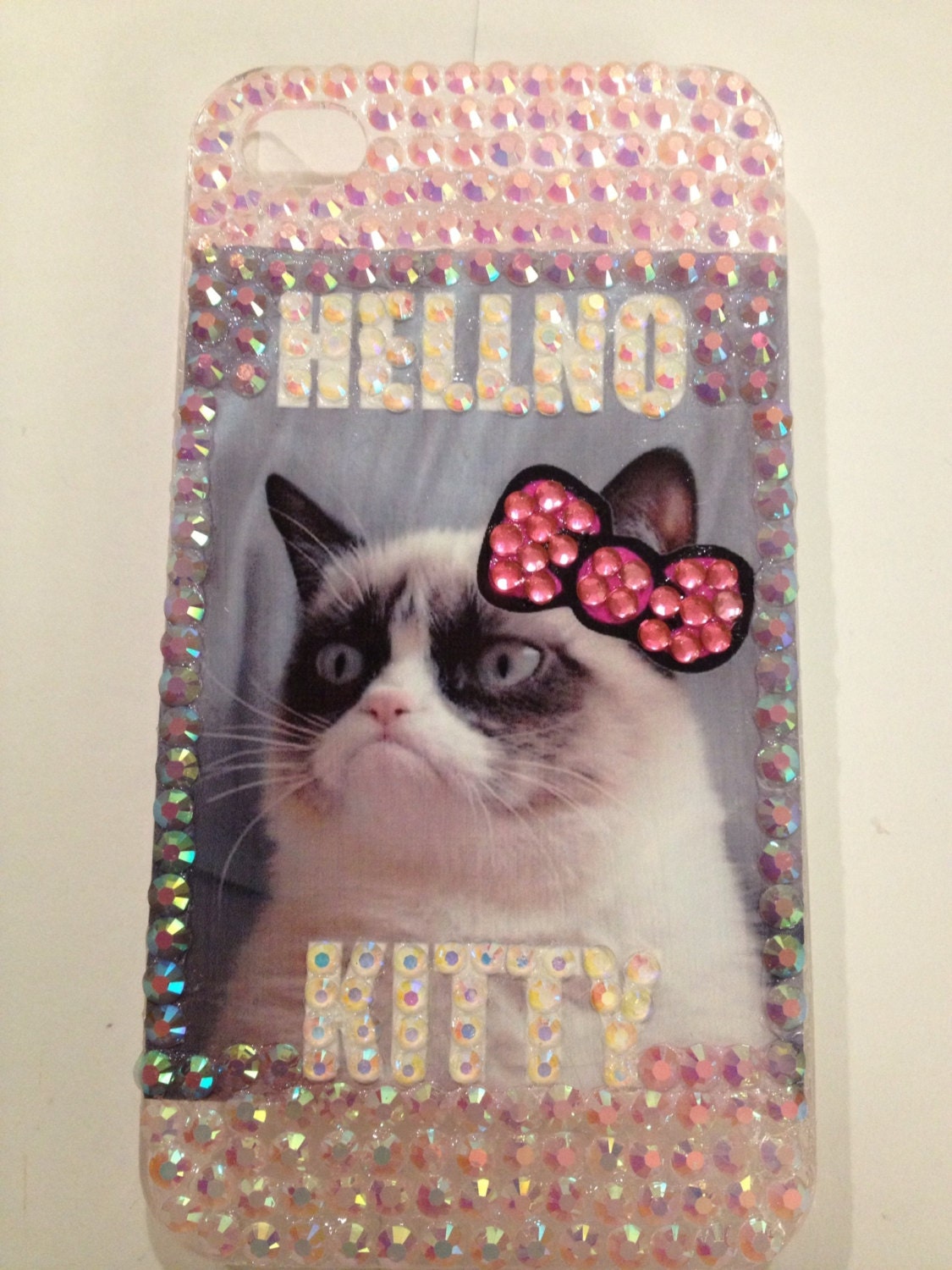 Grumpy Cat Phone Case Hellno Kitty by EpicPhoneCases on Etsy