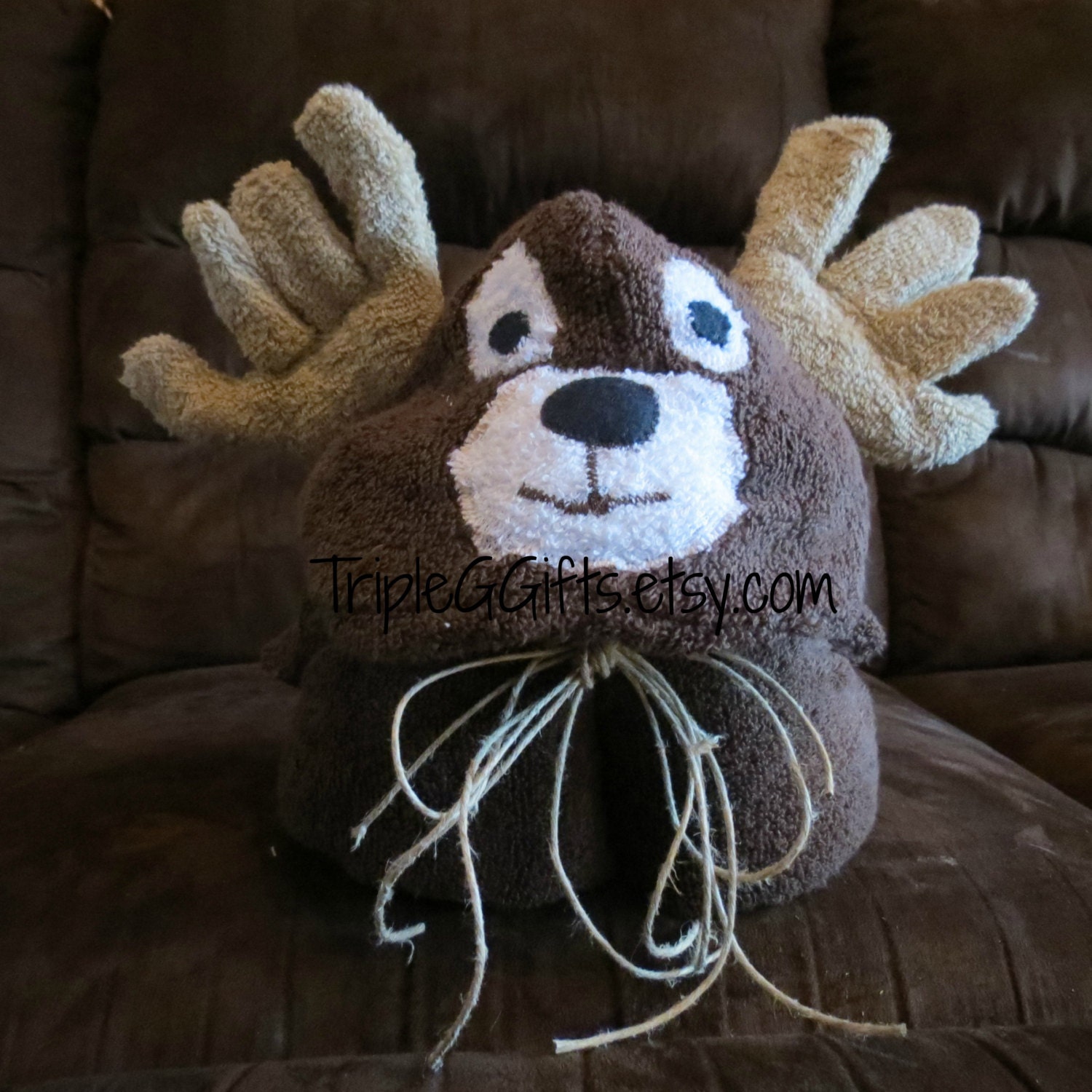 hooded plush wrap animal