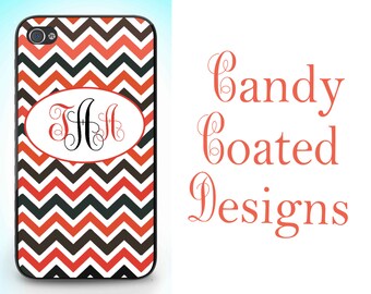 College Football Iphone case, Georgia Bulldogs, Red and Black Chevron