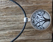 Spirit Tree Glass Pendant Leather Necklace Spiritual Jewelry Cool Jewelry - BelieveChangeisGood