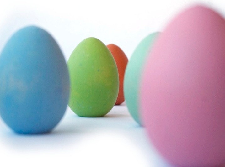 Wooden Easter Eggs - Easter Basket Toy - Rainbow - Pastel - Pick and Choose Your Own - CakeInTheMorn