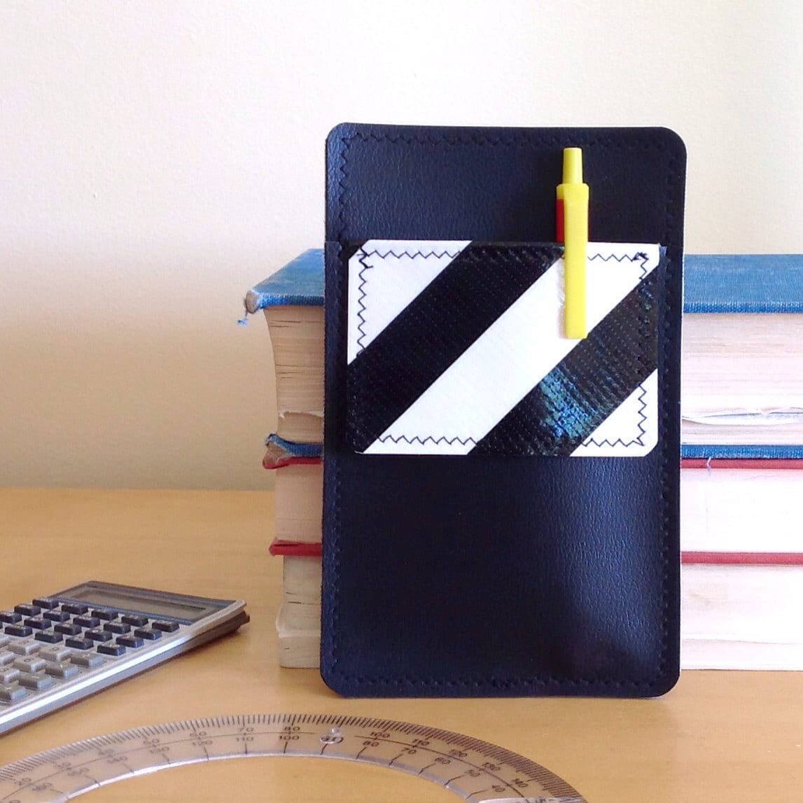 Nerd Power Vinyl Pocket Protector in black matte by annebvinyl