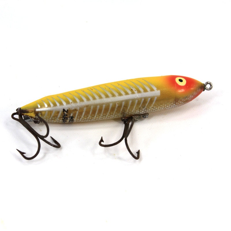 Fishing Lure Heddon Zara Spook Nose Tie by MamaMotherlode on Etsy