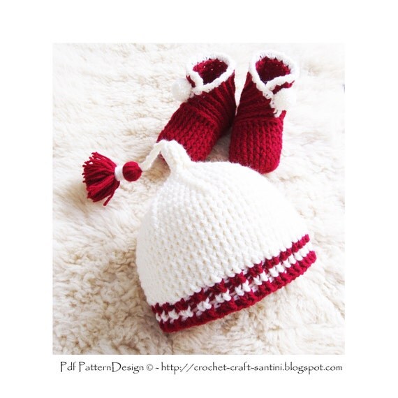 Baby's Tip Top Tassel Hat Crochet Pattern by PdfPatternDesign