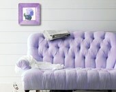 Hydrangea / Botanical Print / Floral Decor / Decoupage Plate / Wall Hanging / Cottage Decor / Hydrangea / radiant orchid violet purple - GlassPaperScizzors