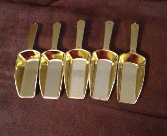 Set of 5 Gold Scoops Candy Buffet Bar by PinkieBoutique on Etsy