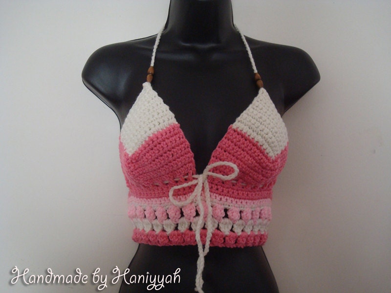 Items Similar To Crochet Halter Top Bikini Top Swimwear Swimsuit