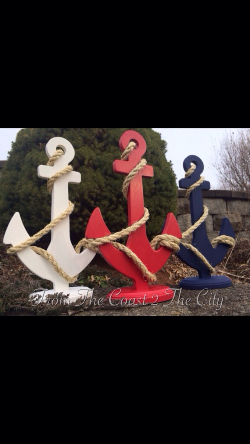 Custom Anchor Wedding Centerpiece Nautical By Fromthecoast Thecity