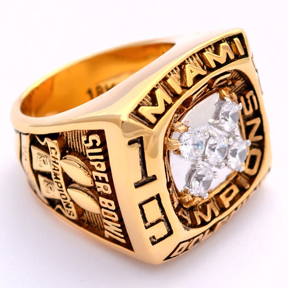 miami dolphins super bowl ring replica