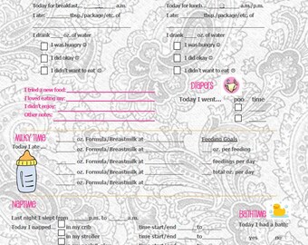 infant daily log
