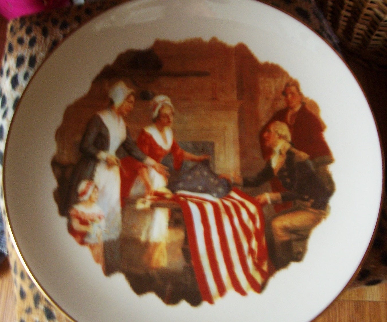 Vintage The Museum Collection Ridgewood China The First STARS And STRIPES 1777 #4176 of 9900 - WHISTLESTOPTRAINSHOP