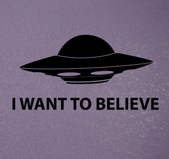 The Xfiles Laptop Decal I Want To Believe By Nipomoimprints