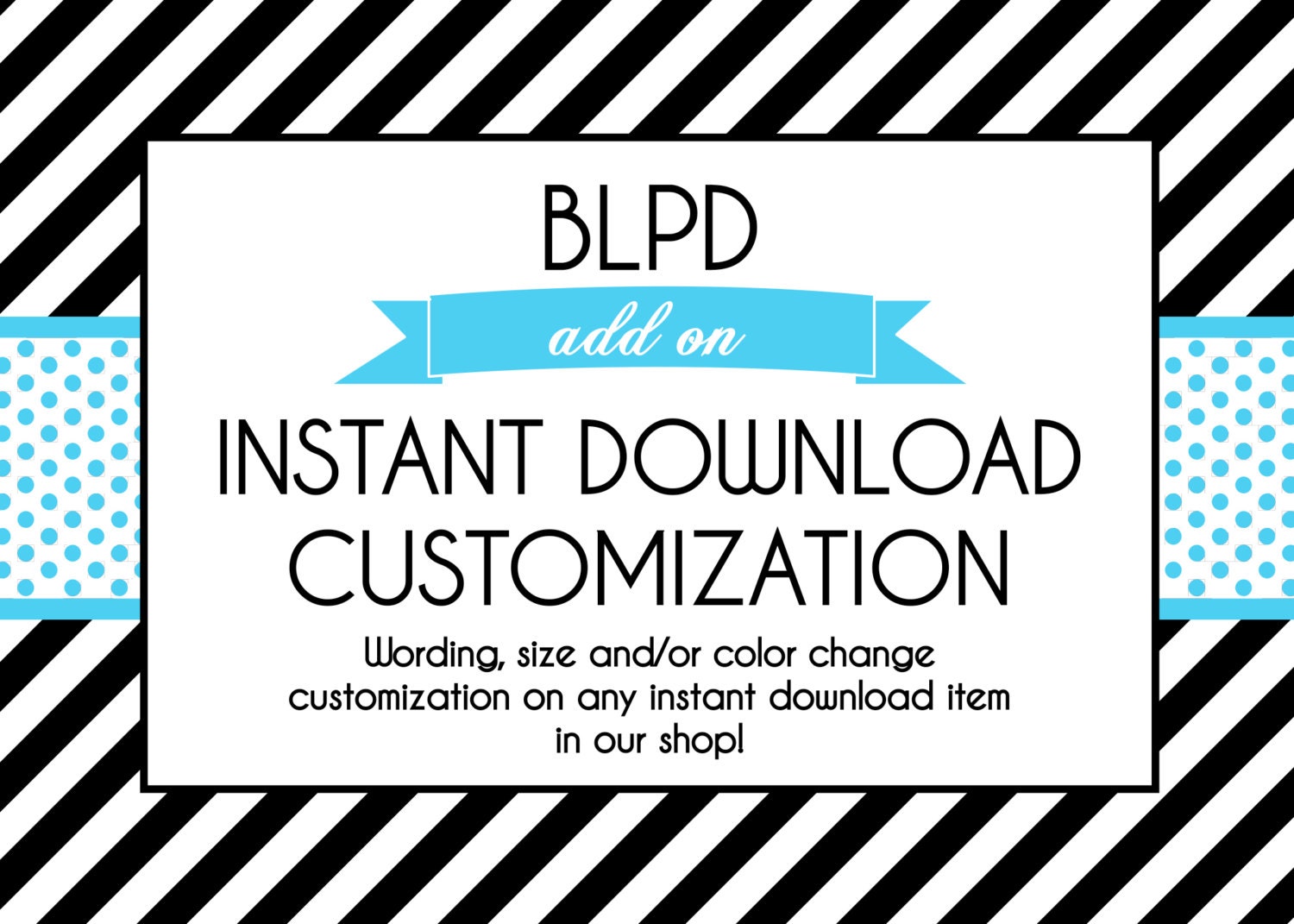 Instant Download Customization - Add On - Printable Il_570xn
