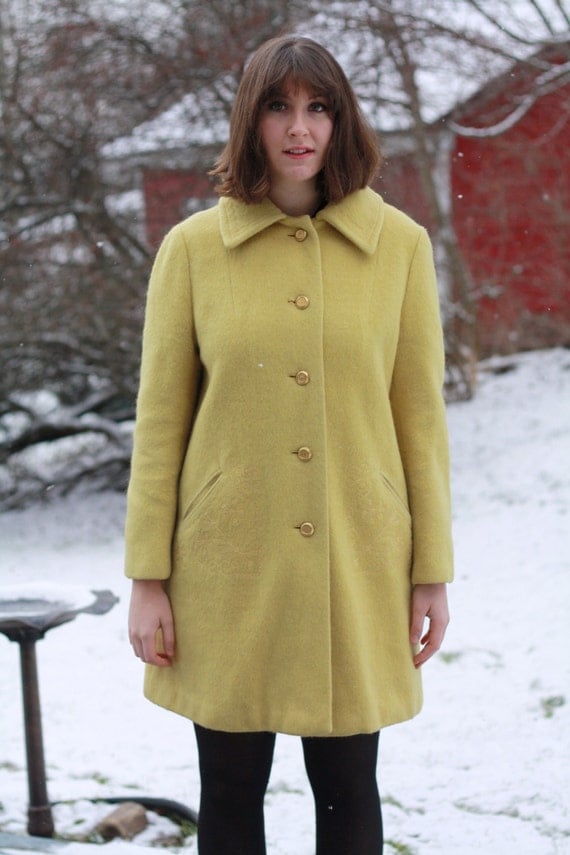 Vintage Wool and Mohair Embroidered Coat by shopundergroundattic