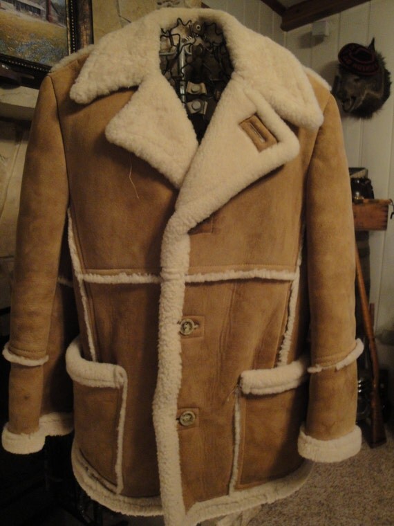 men's leather jacket with sherpa collar