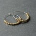 Vermeil Hoop Earrings, Gold Nugget Hoop Earrings, Sterling Silver Hoops, Geometric Faceted, Minimal Jewelry, Modern Jewelry