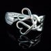 Silver Fork Bracelet in Original Weaving Hearts Design