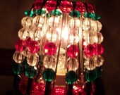 BLACK FRIDAY SALE Christmas Beaded Night Light Shade