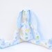 Stuffed bunny rabbit hare blue- cloth doll fabric toy- plush softie toy handmade soft bunny gift for little boy girl