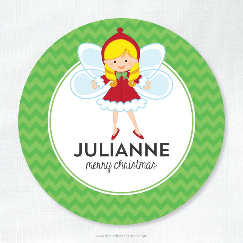 Christmas Fairy / Elf Personalized Melamine Plate - Add Bowl Option Il_570xn