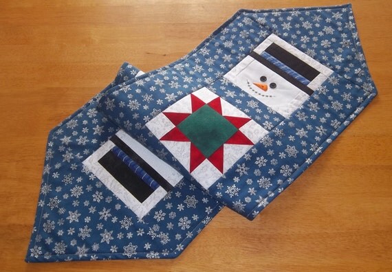 Items similar to Snowman Table Runner on Etsy