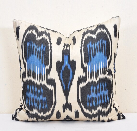SALE Ikat pillow cover 16 x 16 inch by EasternHomeDecor on Etsy
