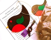 Robin Sewing Kit Felt Christmas Decorations Craft Kit Christmas Robin Sewing Kit - TheWoollyKnitter