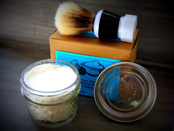 Shaving Soap With Jojoba Oil Shea Butter Organic Rose by KiyiKiyi