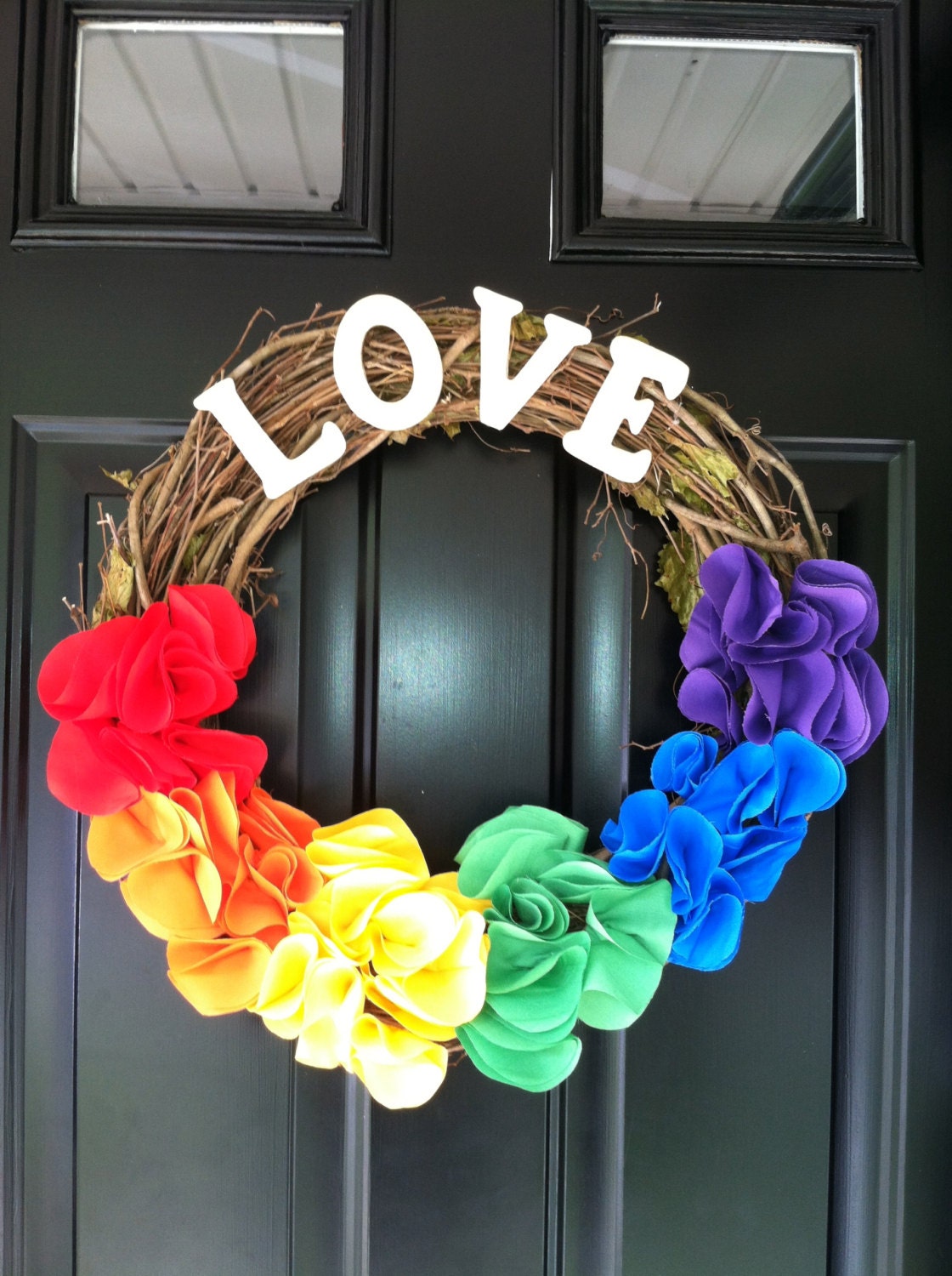 Beautiful Pride Wreath Gay Pride By Jennycmoon On Etsy
